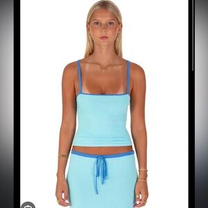 I Am Delilah Lilly Tank Sky Blue
